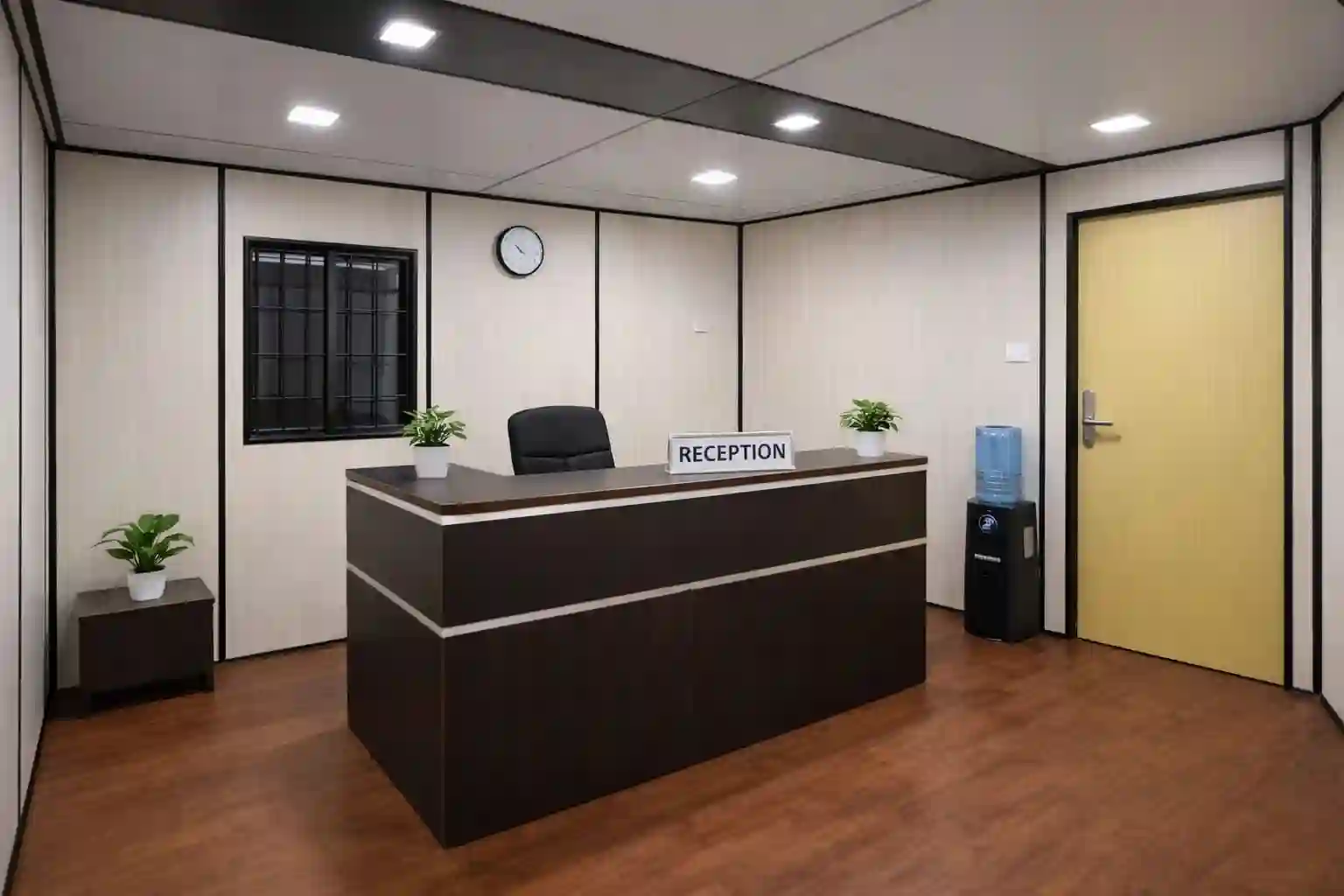 Reception Cabin portable cabin manufactured by Al Misbah in Rourkela, Odisha